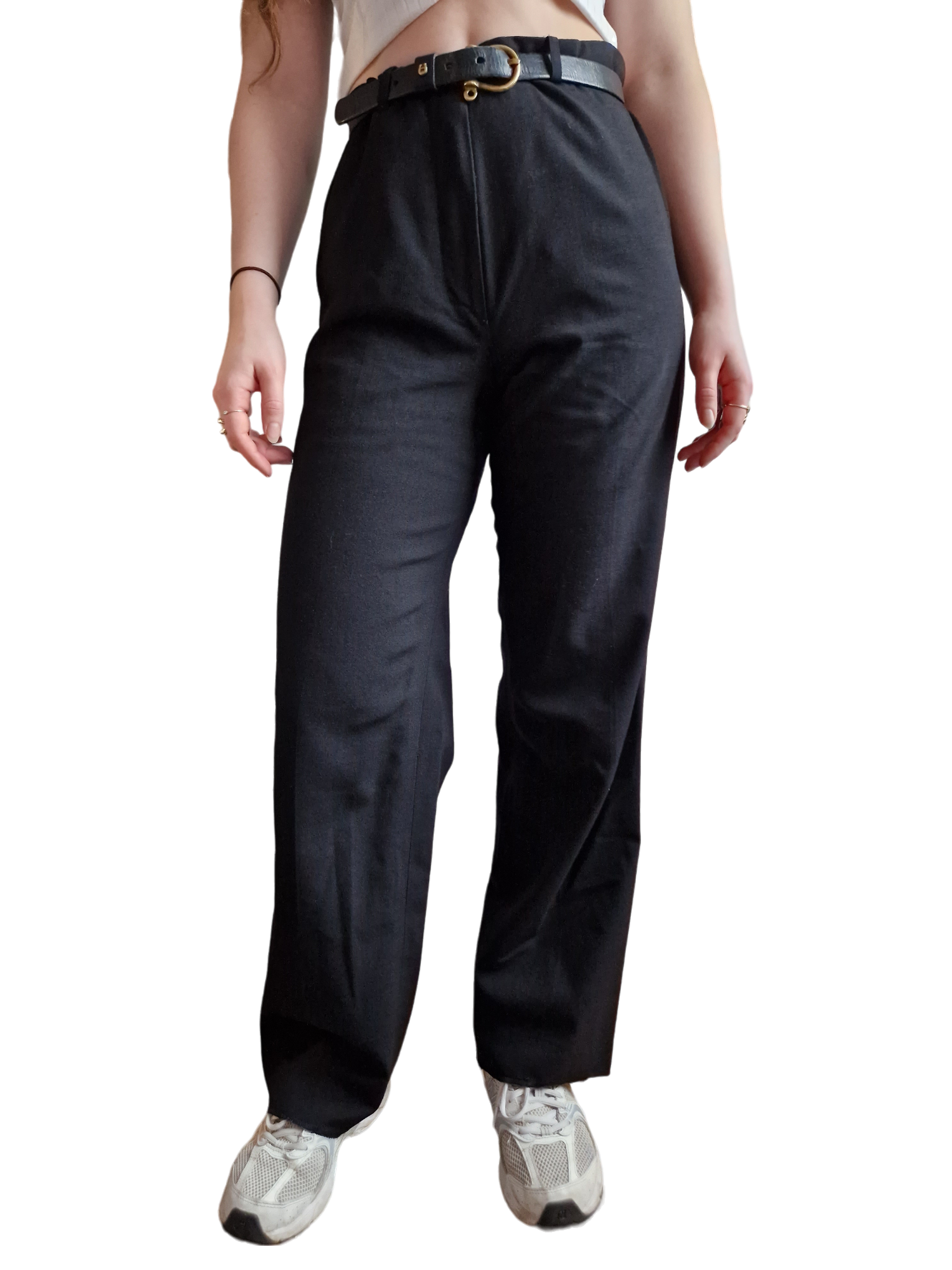 Jil Sander Stoffhose Schwarz 36-38
