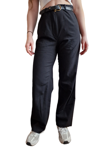Jil Sander Stoffhose Schwarz 36-38