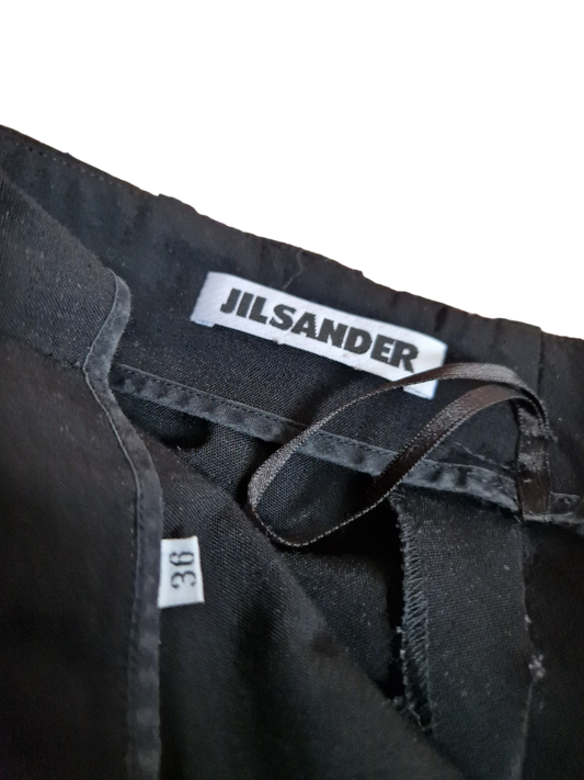 Jil Sander Stoffhose Schwarz 36-38