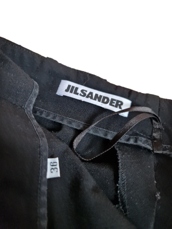 Jil Sander Stoffhose Schwarz 36-38