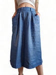 Vintage Yves Saint Laurent Rock Leinen Made In France Hellblau 42