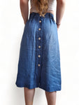 Vintage Yves Saint Laurent Rock Leinen Made In France Hellblau 42