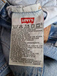 Vintage Levis Jeans 501 Made In USA Used Look Hellblau W28 L32