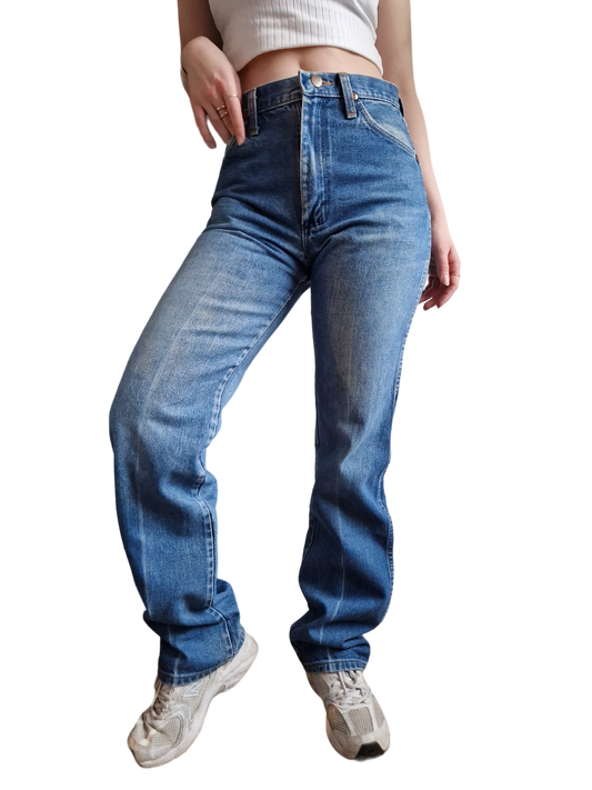 Vintage Wrangler Jeans Made In USA Blau 29x34