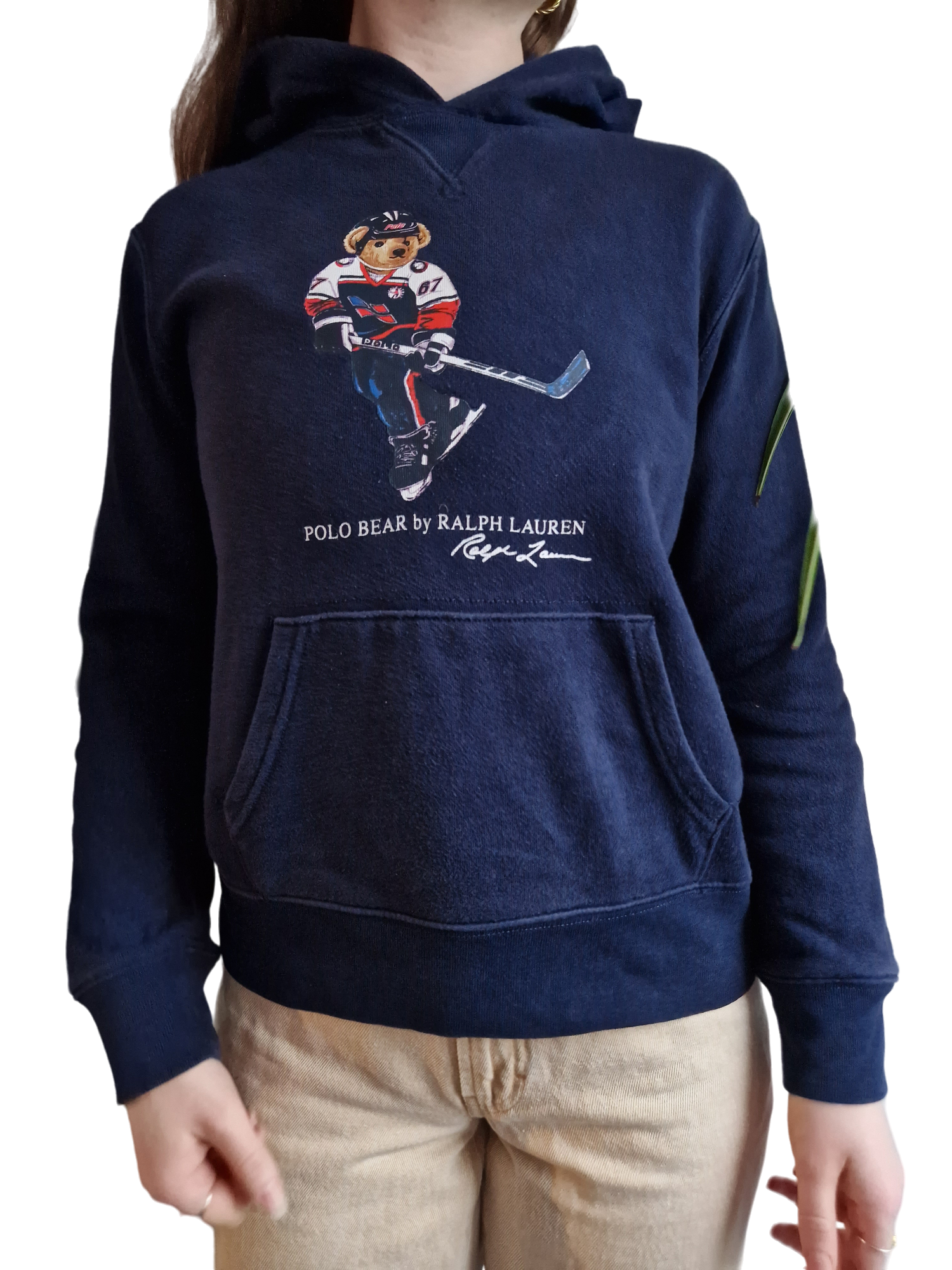 Ralph Lauren Hoodie Polo Bear Navy (Kids 10-12 M) XS