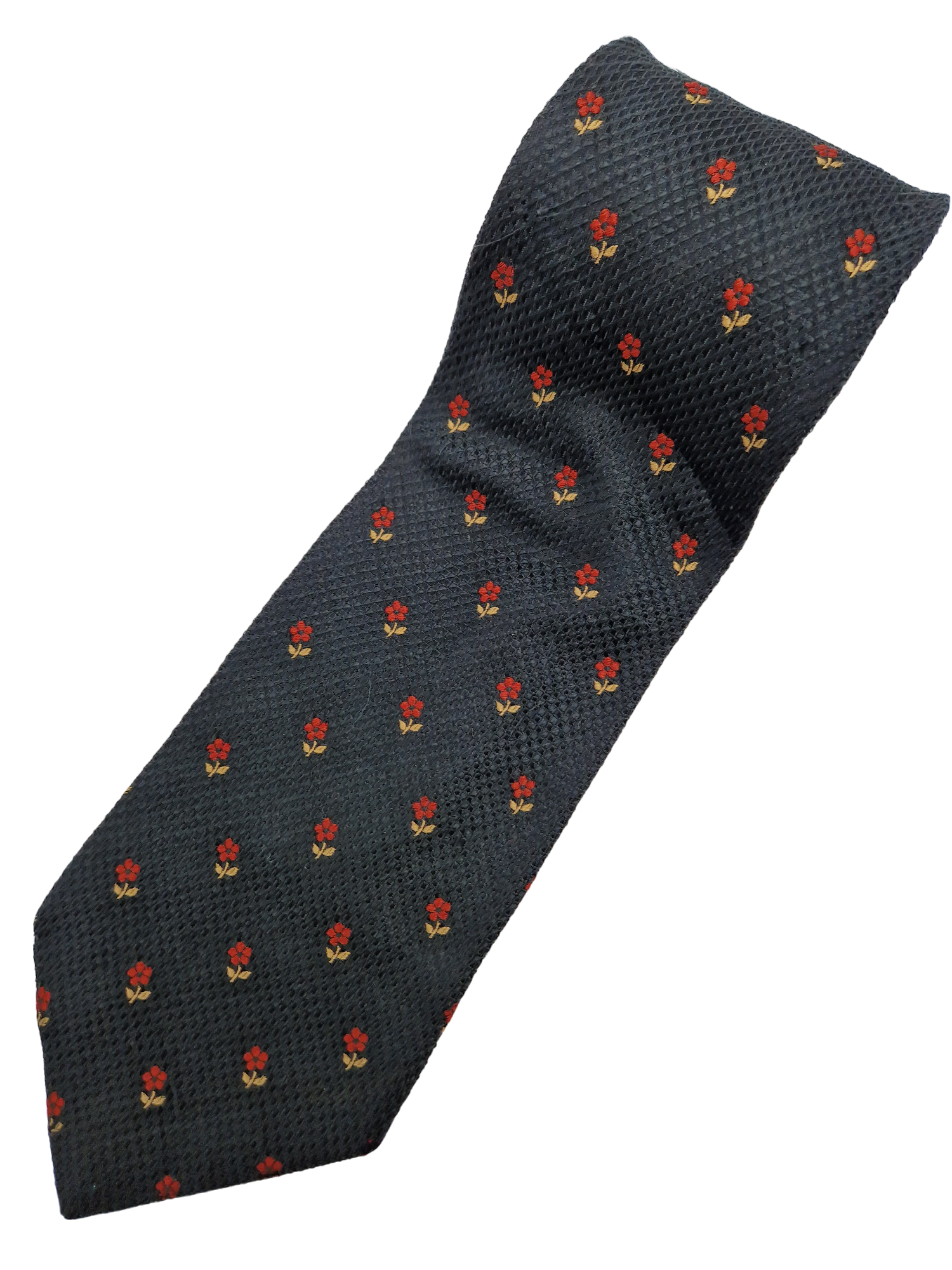 Vintage Dolce & Gabbana Krawatte Peekaboo Flowers Seide Made In Italy