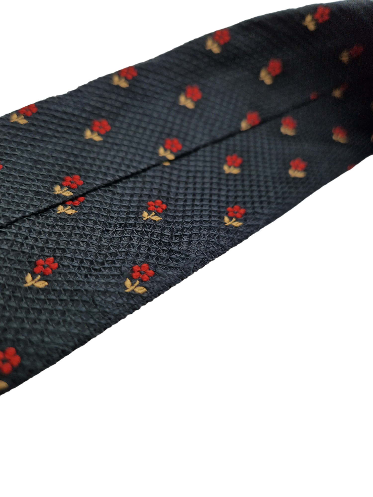 Vintage Dolce & Gabbana Krawatte Peekaboo Flowers Seide Made In Italy