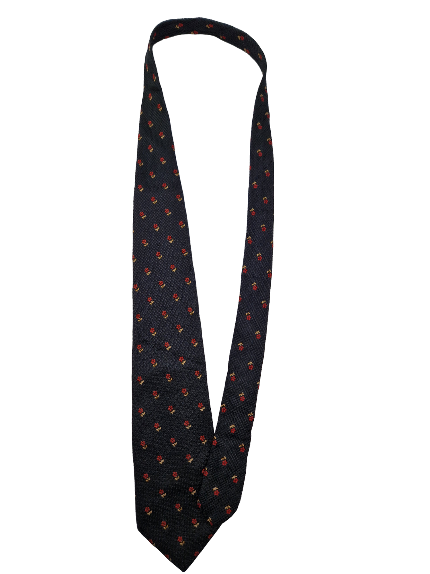 Vintage Dolce & Gabbana Krawatte Peekaboo Flowers Seide Made In Italy