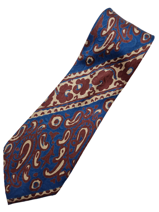 Thomas I Punkt Krawatte Seide Made In Italy Blau Rot