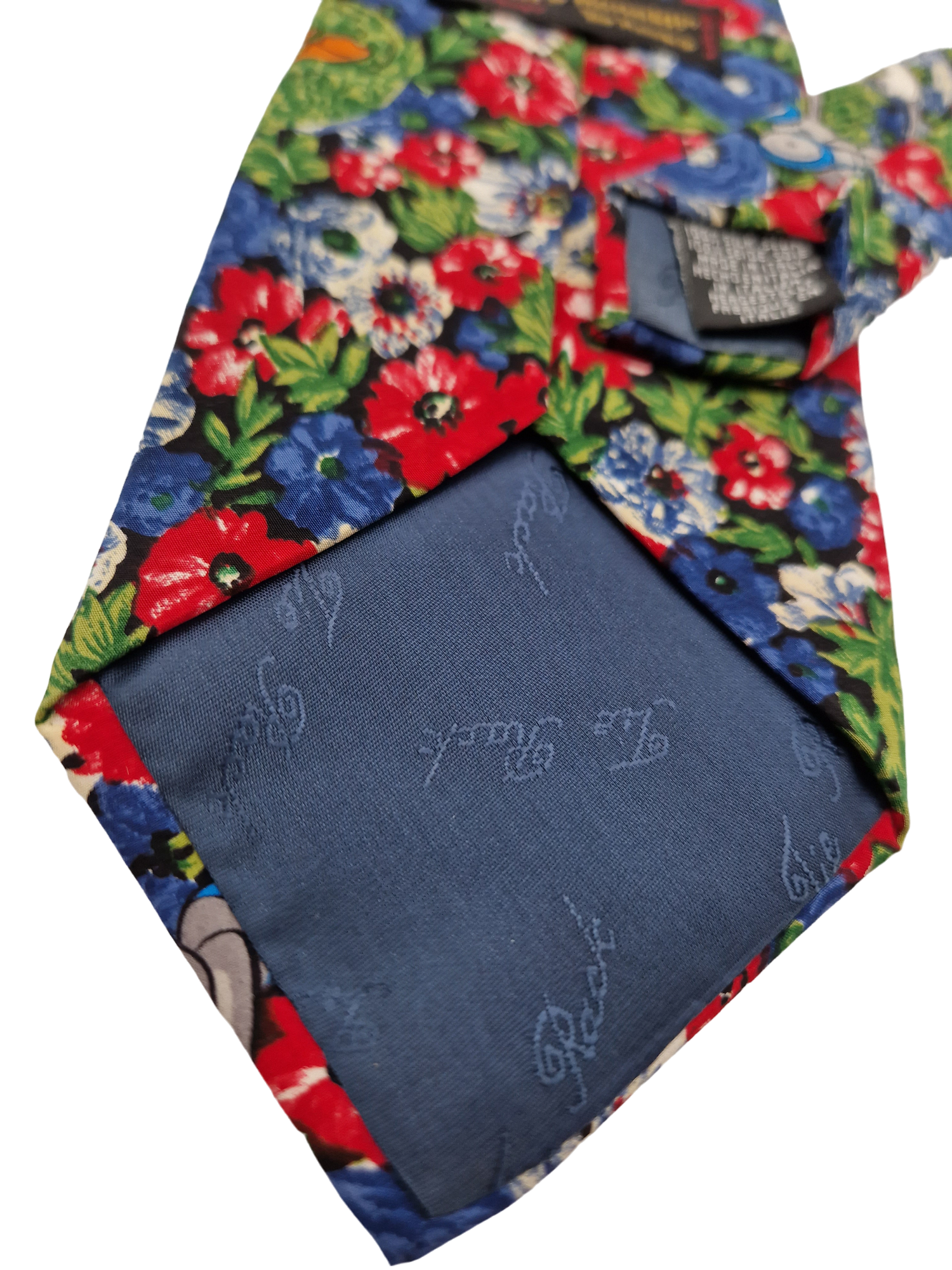Vintage Tie Rack Krawatte "Thats Donald" Disney All Over Print Donald Duck Seide Made In Italy Bunt