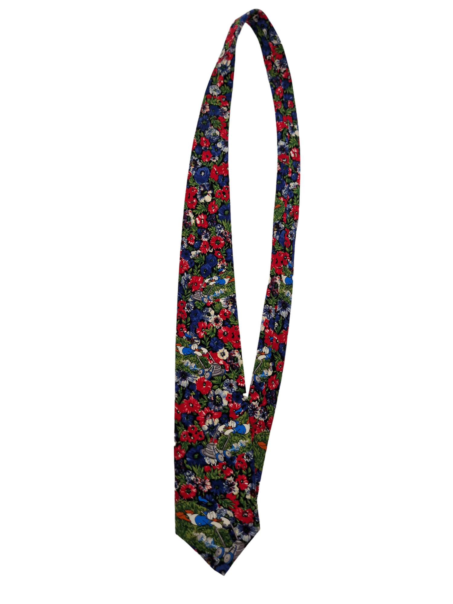 Vintage Tie Rack Krawatte "Thats Donald" Disney All Over Print Donald Duck Seide Made In Italy Bunt
