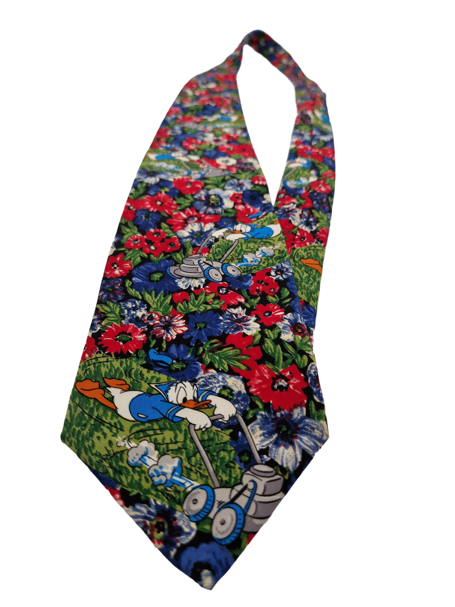 Vintage Tie Rack Krawatte "Thats Donald" Disney All Over Print Donald Duck Seide Made In Italy Bunt