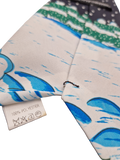 Vintage Graziano Krawatte Weihnachtsmann Im Schnee Bunt