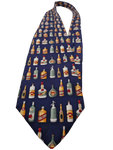 Vintage Windsor Krawatte "The Rack" Seide Made In Italy Spirituosen Flaschen Motiv Bunt