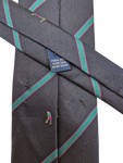 Vintage Burberrys Krawatte Seide Golfing Dunkelblau