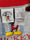 Vintage Disney Sweater Micky Maus Bestickt Grau L