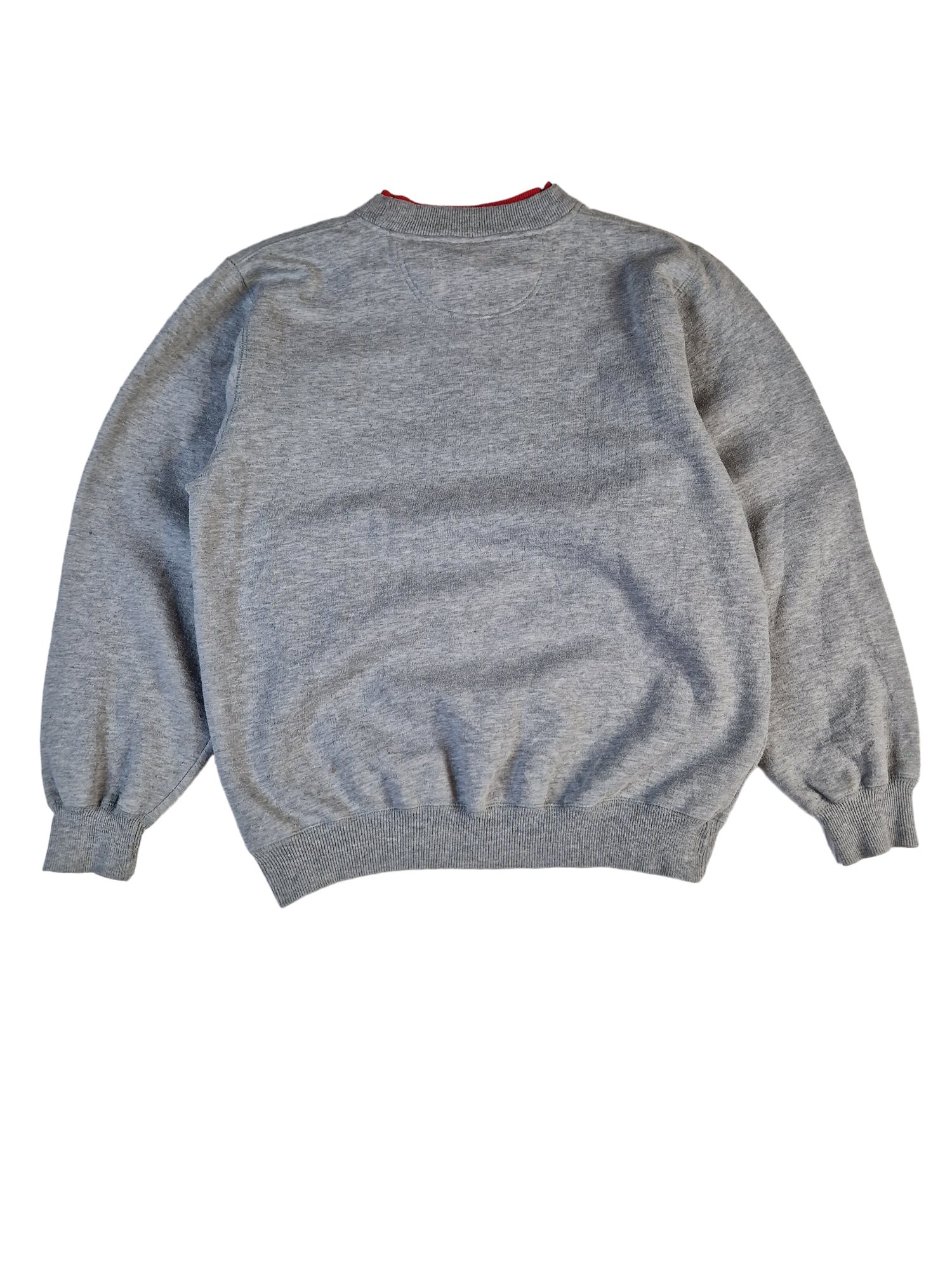 Vintage Disney Sweater Micky Maus Bestickt Grau L