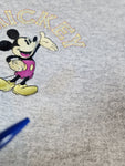 Vintage Disney Sweater Mickey & Co Made In USA Bestickt Grau L