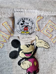 Vintage Disney Sweater Mickey & Co Made In USA Bestickt Grau L