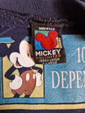 Vintage Disney Sweater Mickey Unlimited By Jerry Leigh Made In USA Dunkelblau XL
