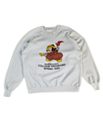 Vintage Disney Sweater Micky Maus College Programs Spring 1990 Weiß M-L