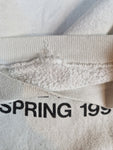 Vintage Disney Sweater Micky Maus College Programs Spring 1990 Weiß M-L