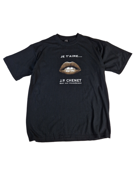 J.P. Chenet Shirt Wein/Sekt Werbung Schwarz XL