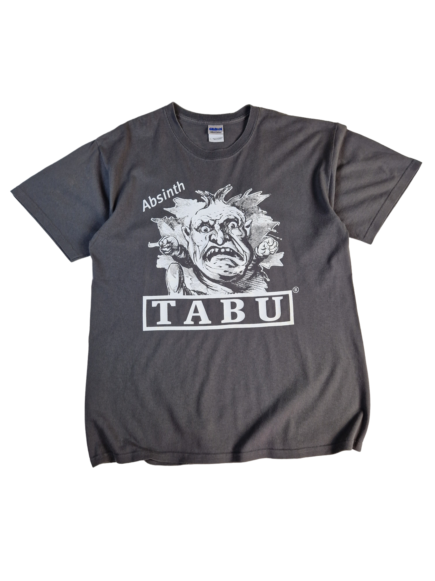 Gildan Shirt Werbung TABU Absinth Grau L - RareRags