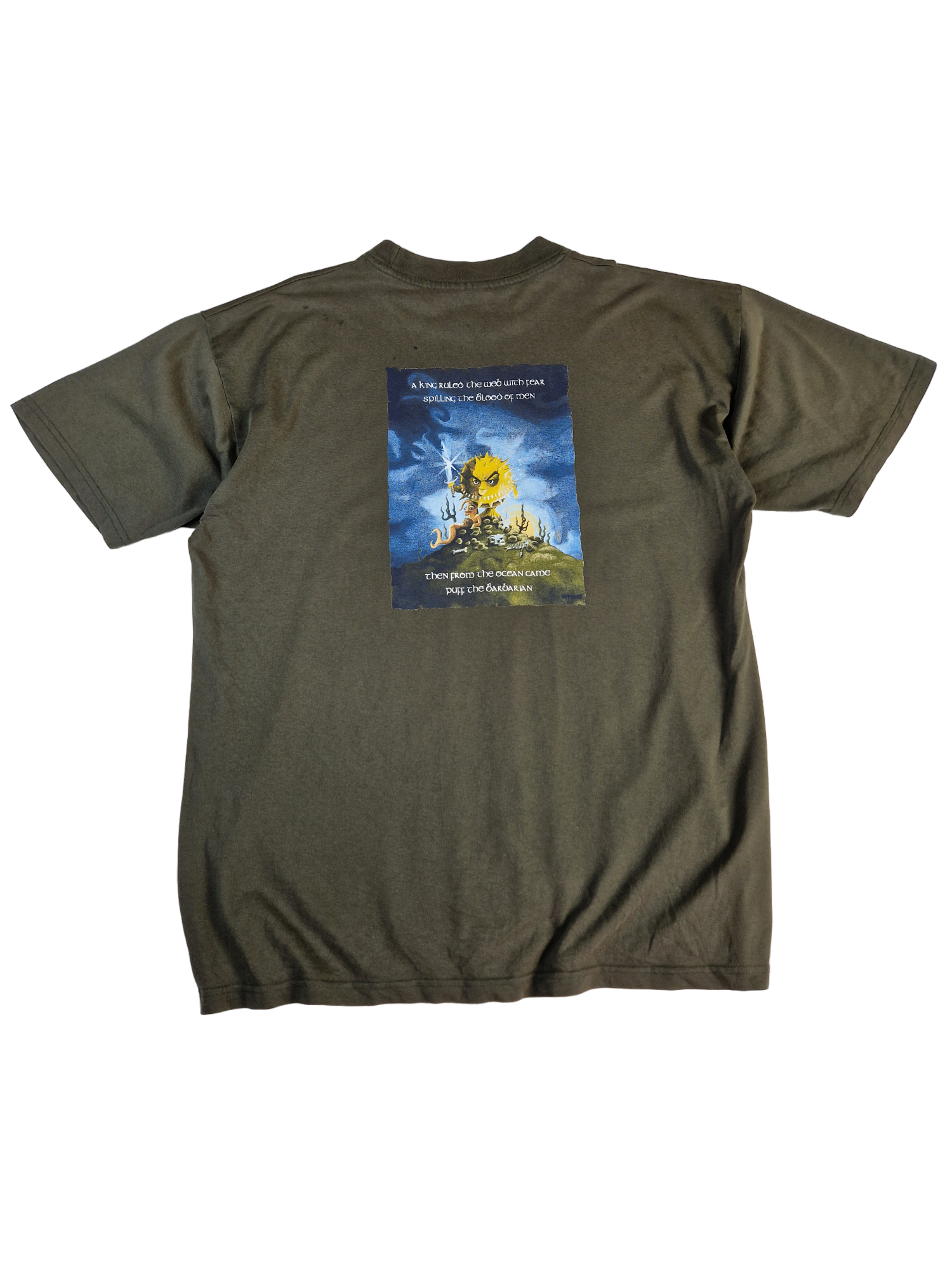 Vintage B&C Shirt Open BSD 3.3 Khaki XL - RareRags