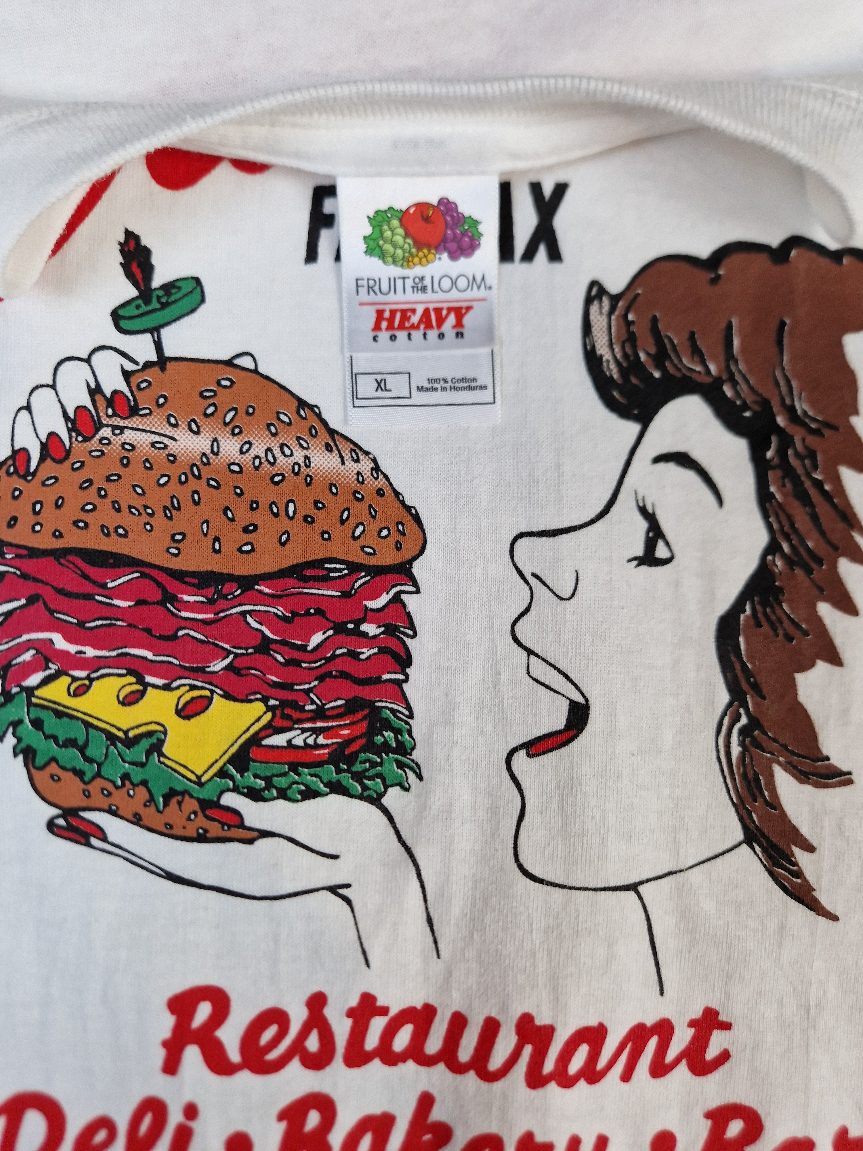 00s Fruit Of The Loom Shirt Canter’s Restaurant and Deli Fairfax Weiß XL