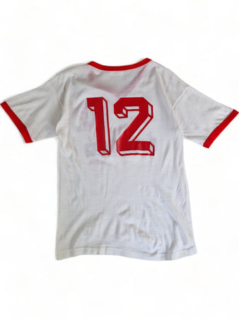 Rare! Vintage Reebok Trikot 80s Pallacanestro Varese Antifurti Ranger By Elser Weiß Rot S-M