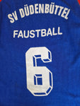 Vintage Palme Trikot Langarm 80s "SV Düdenbüttel Faustball" #6 Blau Rot M