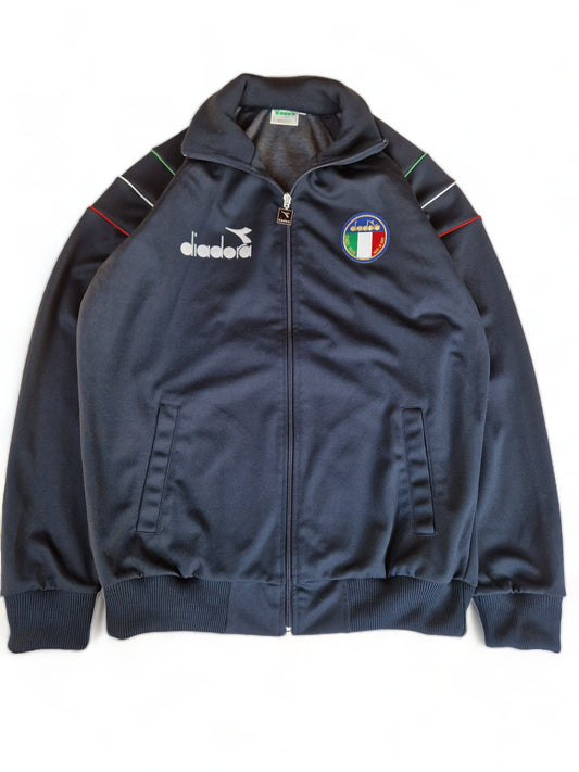 Diadora Sportjacke Retro Italia Dunkelblau L