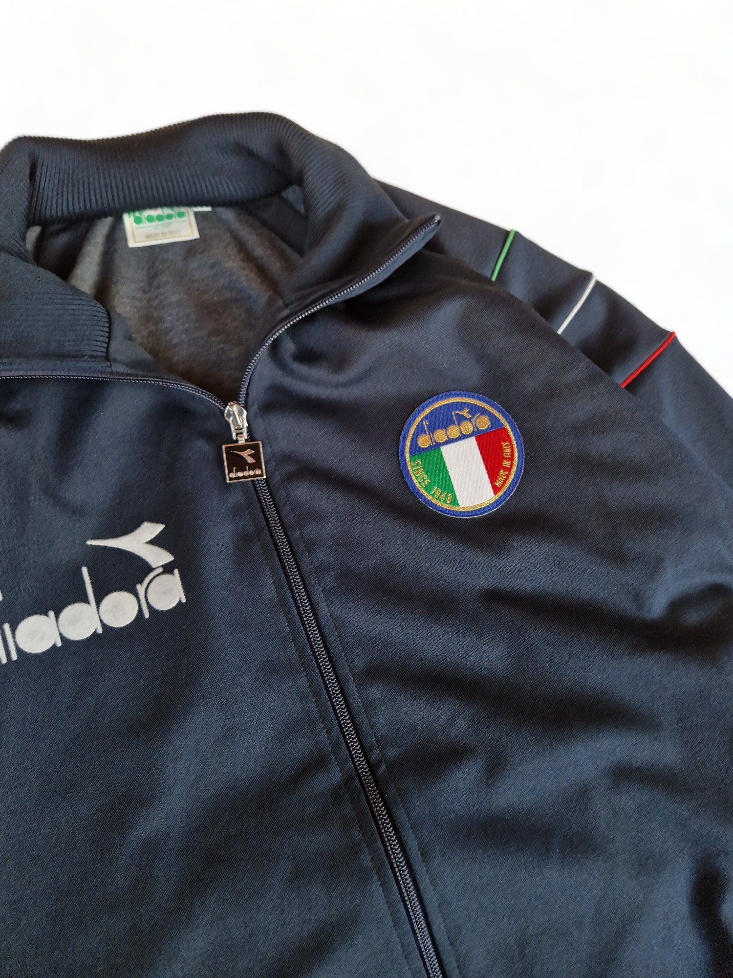 Diadora Sportjacke Retro Italia Dunkelblau L