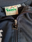 Diadora Sportjacke Retro Italia Dunkelblau L