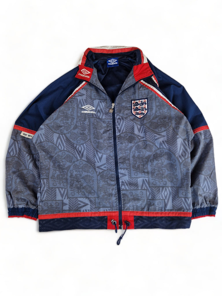 Vintage Umbro Sportjacke England 1994 96 Blau Rot S M RareRags