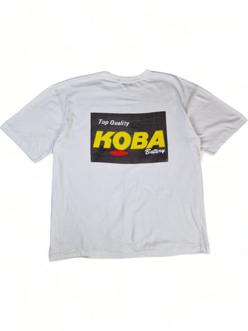 Vintage Koba Shirt "Korea Storage Battery" Single Stitch Weiß XXL