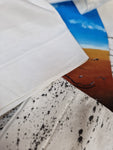 Vintage Nullarbor Plain Shirt Bemalt Rijidji Ian 1989 Single Stitch Weiß M-L
