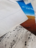 Vintage Nullarbor Plain Shirt Bemalt Rijidji Ian 1989 Single Stitch Weiß M-L