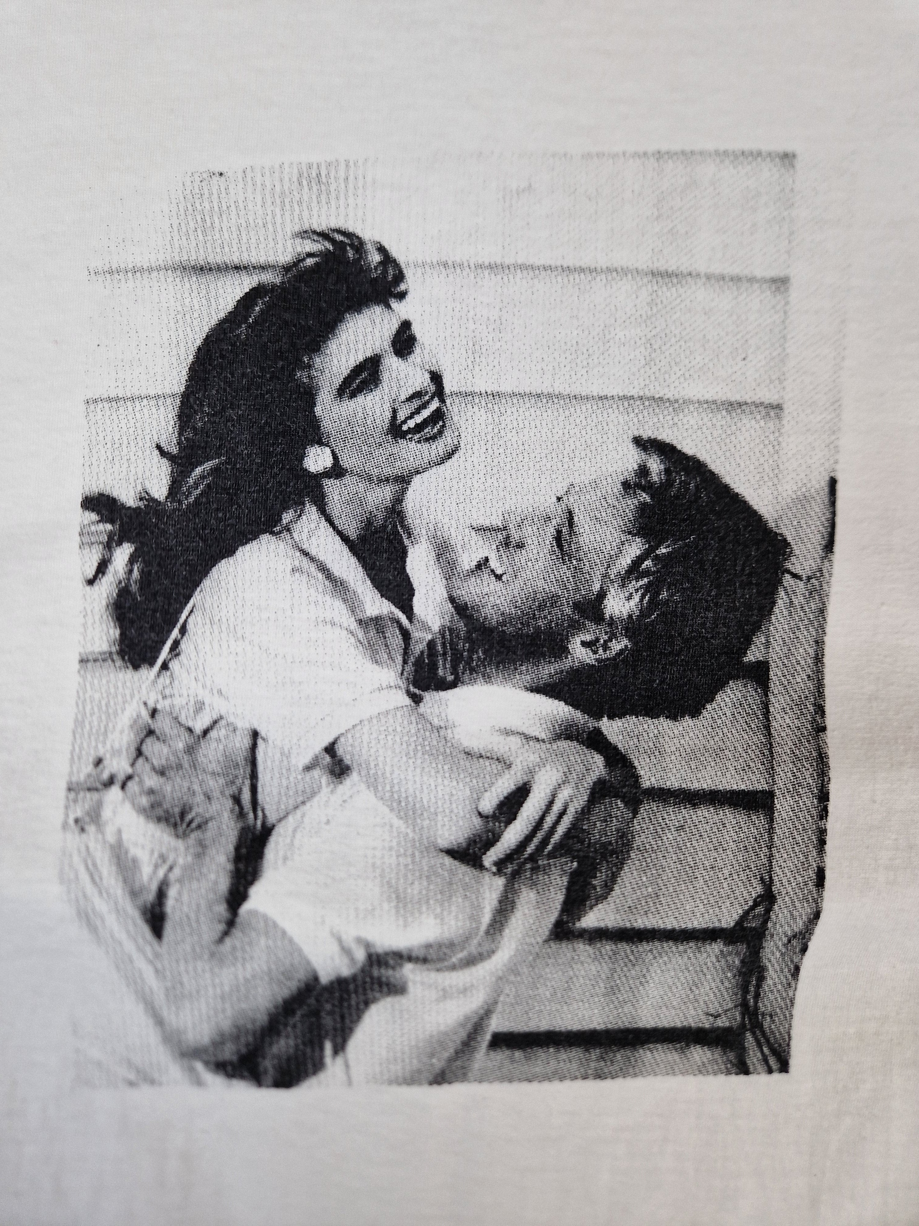 Vintage Shirt Couple Picture Weiß M