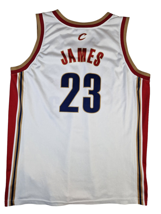 Vintage Champion Jersey Basketball Cleveland Cavaliers James #23 Made In Hungary Weiß XXL