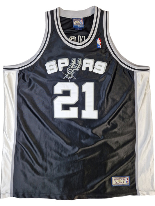Hardwood Jersey Tim Duncan San Antonio Spurs Finals Made In Korea Schwarz (52) L-XL