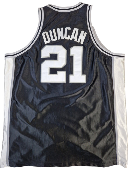 Hardwood Jersey Tim Duncan San Antonio Spurs Finals Made In Korea Schwarz (52) L-XL