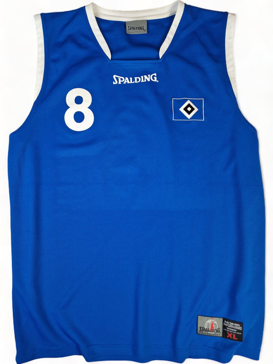 Spalding Jersey HSV Basketball #8 Blau Weiß XL