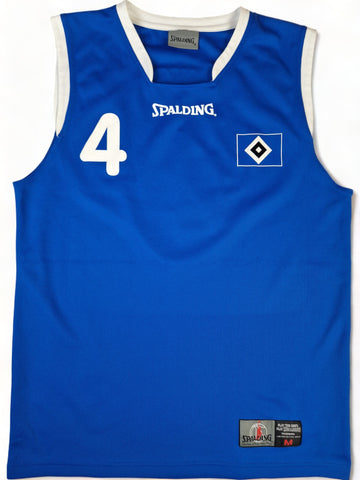 Spalding Jersey HSV Basketball #4 Blau Weiß M