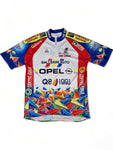 Vintage Tre Emme Rad-Trikot Ballerini Auto Opel Mercedes Q8 I Gigli Bunt (54) XL