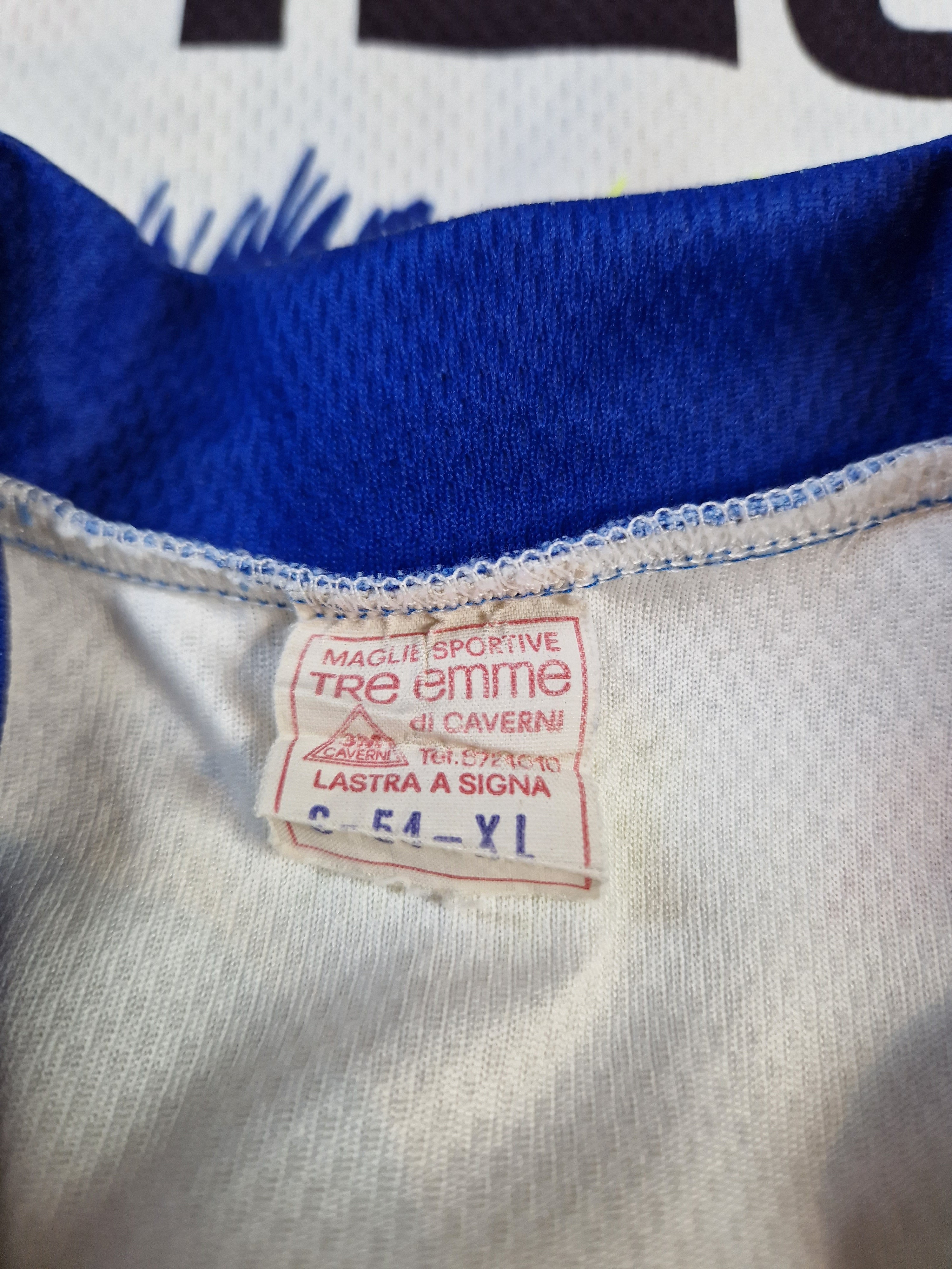 Vintage Tre Emme Rad-Trikot Ballerini Auto Opel Mercedes Q8 I Gigli Bunt (54) XL