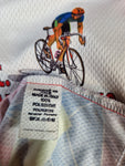 Vintage Tre Emme Rad-Trikot Ballerini Auto Opel Mercedes Q8 I Gigli Bunt (54) XL
