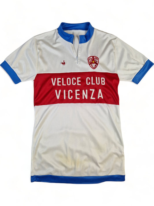 Vintage Rad-Trikot Veloce Club Vicenza Made In Italy Rot Weiß (4) M
