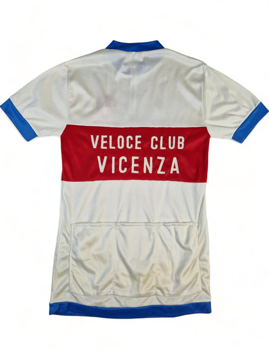Vintage Rad-Trikot Veloce Club Vicenza Made In Italy Rot Weiß (4) M